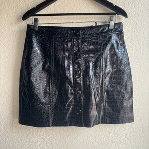 BlankNYC Faux Leather Skirt Black Size 29 (US 8)